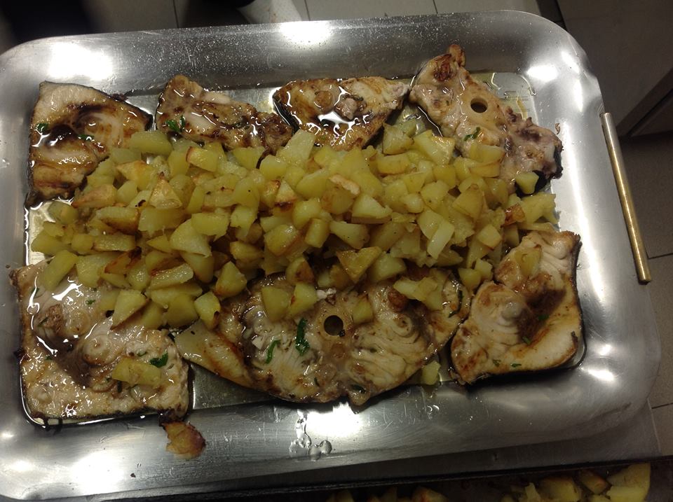 Pesce spada con patate al forno